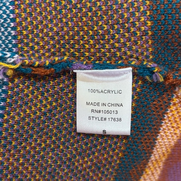 Savanna Jane Boho Western Country Aztec Oversized Cardigan Sweater Size Small - Picture 4 of 12